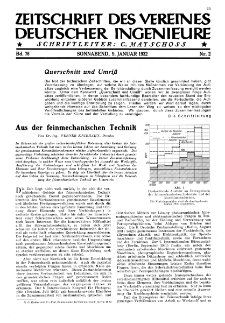 Zeitschrift des Vereines Deutscher Ingenieure R. 76, nr 2 (1932)