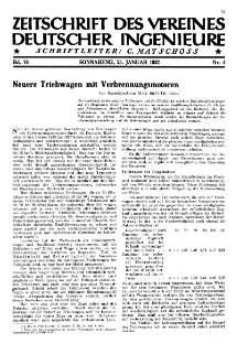 Zeitschrift des Vereines Deutscher Ingenieure R. 76, nr 4 (1932)