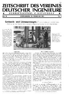 Zeitschrift des Vereines Deutscher Ingenieure R. 76, nr 7 (1932)