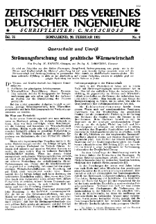 Zeitschrift des Vereines Deutscher Ingenieure R. 76, nr 8 (1932)
