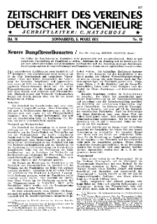 Zeitschrift des Vereines Deutscher Ingenieure R. 76, nr 10 (1932)