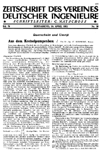 Zeitschrift des Vereines Deutscher Ingenieure R. 76, nr 16 (1932)