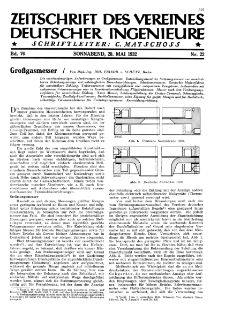 Zeitschrift des Vereines Deutscher Ingenieure R. 76, nr 22 (1932)
