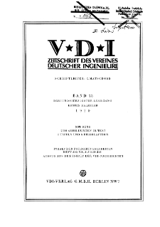 Zeitschrift des Vereines Deutscher Ingenieure - Sachverzeichnis R. 73 (1929)