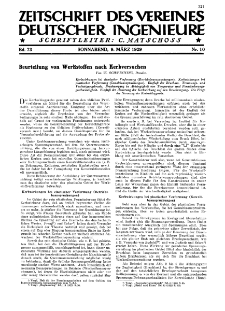 Zeitschrift des Vereines Deutscher Ingenieure R. 73, nr 10 (1929)