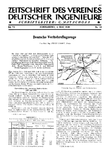 Zeitschrift des Vereines Deutscher Ingenieure R. 73, nr 18 (1929)