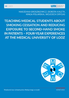 Teaching medical students about smoking cessation and reducing exposure to second-hand smoke in patients - four-year experiences at the Medical University of Łódź