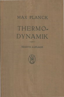 Vorlesungen &uuml;ber Thermodynamik