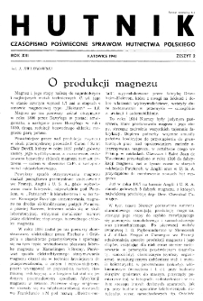 Hutnik : miesięcznik Związku Polskich Hut Żelaznych R. XIII nr 2 (1946)