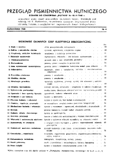 Przegląd piśmiennictwa hutniczego nr 4 (1948)