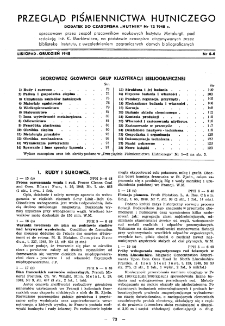 Przegląd piśmiennictwa hutniczego nr 5-6 (1948)