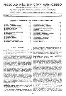 Przegląd piśmiennictwa hutniczego nr 4 (1949)