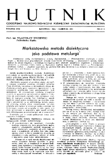 Hutnik : miesięcznik Związku Polskich Hut Żelaznych R. XVII nr 5-6 (1950)