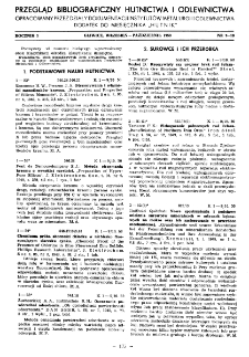 Przegląd Bibliograficzny Hutnictwa i Odlewnictwa R. 3 nr. 9-10 (1950)