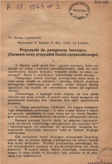 Przeglad Dermatologiczny 1923, R. XVIII, nr 4