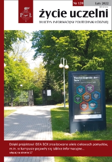 Życie Uczelni : biuletyn informacyjny Politechniki Łódzkiej nr 159 (2022) ﻿[PDF]