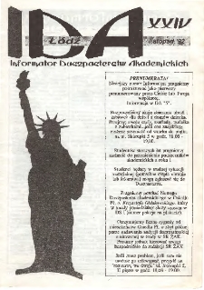 Informator Duszpasterstw Akademickich 11/1992