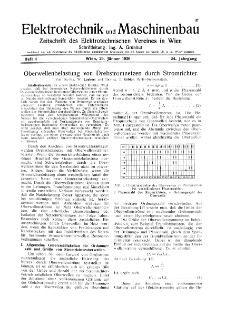 Elektrotechnik und Maschinenbau Jg. 54 H. 4 (1936)