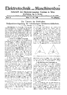 Elektrotechnik und Maschinenbau Jg. 54 H. 22 (1936)