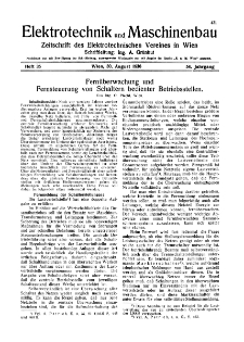Elektrotechnik und Maschinenbau Jg. 54 H. 36 (1936)