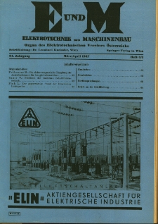 Elektrotechnik und Maschinenbau Jg. 64 H. 3-4 (1947)