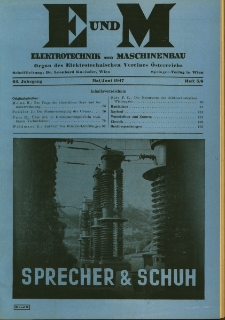 Elektrotechnik und Maschinenbau Jg. 64 H. 5-6 (1947)