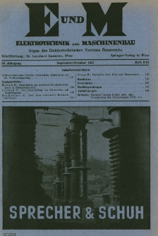 Elektrotechnik und Maschinenbau Jg. 64 H. 9-10 (1947)