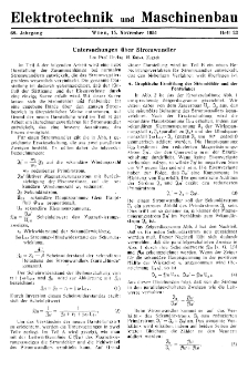 Elektrotechnik und Maschinenbau Jg. 68 H. 22 (1951)