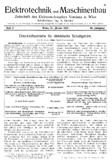Elektrotechnik und Maschinenbau Jg. 52 H. 3 (1934)