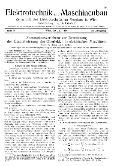 Elektrotechnik und Maschinenbau Jg. 52 H. 30 (1934)