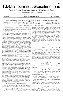 Elektrotechnik und Maschinenbau Jg. 52 H. 43 (1934)