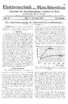 Elektrotechnik und Maschinenbau Jg. 52 H. 45 (1934)
