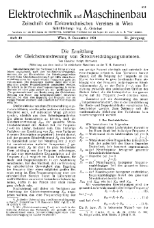 Elektrotechnik und Maschinenbau Jg. 52 H. 49 (1934)