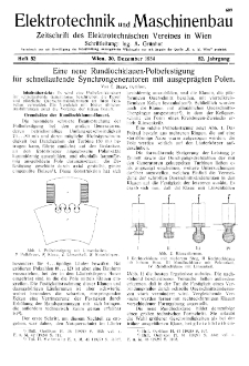 Elektrotechnik und Maschinenbau Jg. 52 H. 52 (1934)