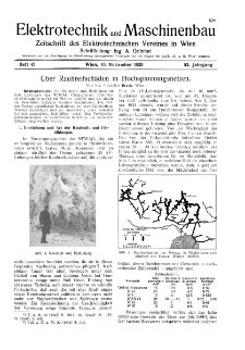 Elektrotechnik und Maschinenbau Jg. 53 H. 45 (1935)