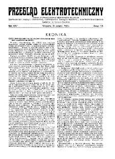 Przegląd Elektrotechniczny : organ Stowarzyszenia Elektrotechników Polskich R. XXIV z. 7/8 (1948)
