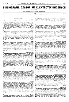 Przegląd Elektrotechniczny : organ Stowarzyszenia Elektrotechników Polskich - Bibl. czasop.- R. XXV (1949)