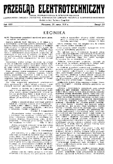 Przegląd Elektrotechniczny : organ Stowarzyszenia Elektrotechników Polskich R. XXV z. 2/3 (1949)