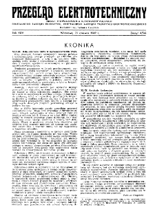 Przegląd Elektrotechniczny : organ Stowarzyszenia Elektrotechników Polskich R. XXV z. 4/5/6 (1949)