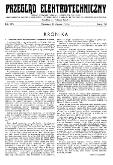Przegląd Elektrotechniczny : organ Stowarzyszenia Elektrotechników Polskich R. XXV z. 7/8 (1949)