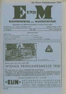 Elektrotechnik und Maschinenbau Jg. 67 H.3 (1950)
