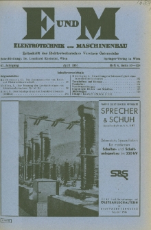 Elektrotechnik und Maschinenbau Jg. 67 H. 4 (1950)