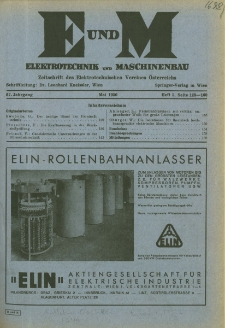 Elektrotechnik und Maschinenbau Jg. 67 H. 5 (1950)