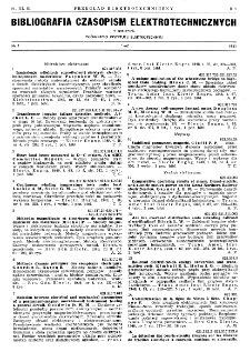 Przegląd Elektrotechniczny : organ Stowarzyszenia Elektrotechników Polskich - Bibl. czasop.- R. XXVII (1951)