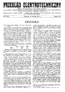 Przegląd Elektrotechniczny : organ Stowarzyszenia Elektrotechników Polskich R. XXVII z. 4/5/6 (1951)