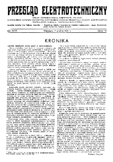 Przegląd Elektrotechniczny : organ Stowarzyszenia Elektrotechników Polskich R. XXVII z. 10 (1951)