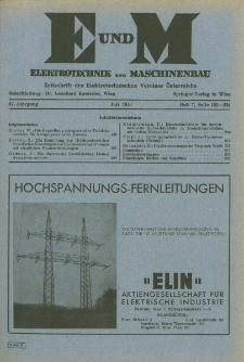 Elektrotechnik und Maschinenbau Jg. 67 H. 7 (1950)