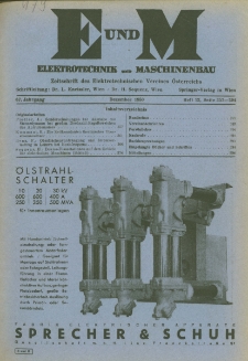 Elektrotechnik und Maschinenbau Jg. 67 H.12 (1950)