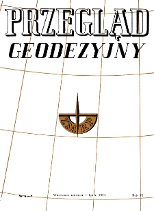 Przegląd Geodezyjny : czasopismo poświęcone miernictwu i zagadnieniom z nim związanym R. VI nr. 6-7 (1950)