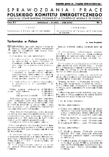 Sprawozdania i Prace Polskiego Komitetu Energetycznego T. XII nr 2 (1938)